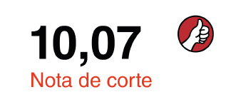 Nota de corte: 10,07