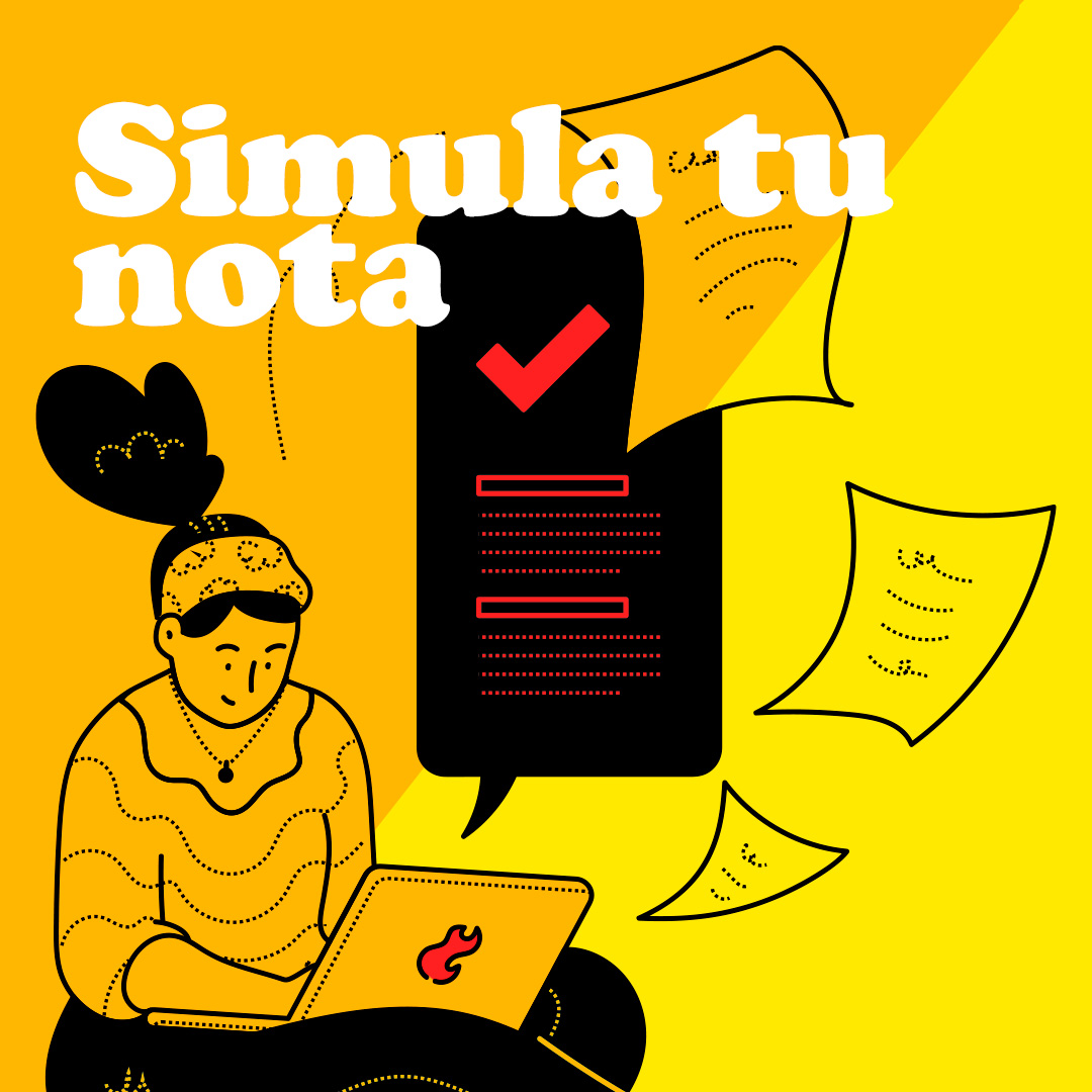 Enlace a la página del simulador de nota de acceso